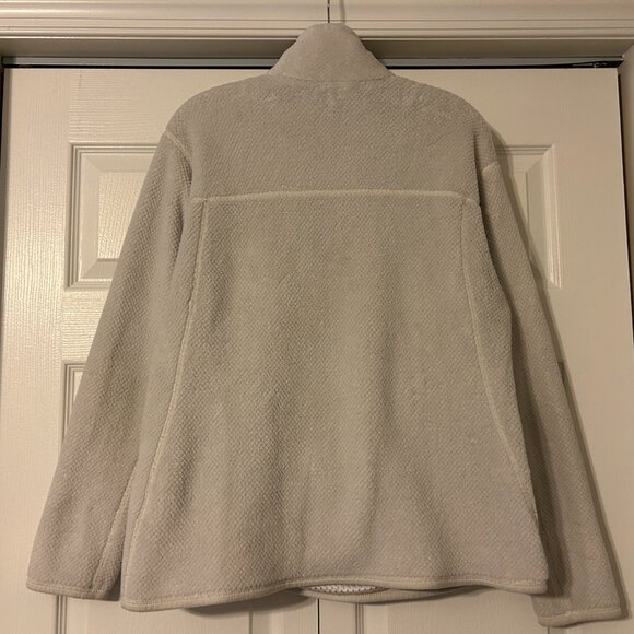 PATAGONIA Sz XL Cream / Ivory Re-Tool Snap-T Plush Polartec Pullover Fleece Top - Picture 6 of 7